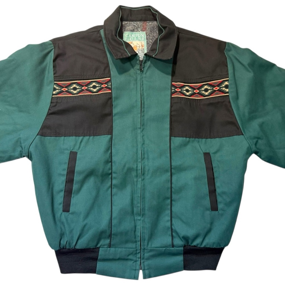 Vintage‎ Canyon Guide Outfitters Aztec style Jacket made in USA - Large